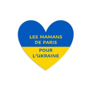 Logo coeur les Mamans de Paris pour l'Ukraine