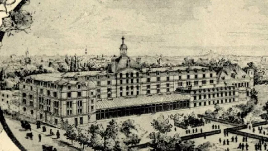 Dessin du batiment 30 avenue Roule en 1853