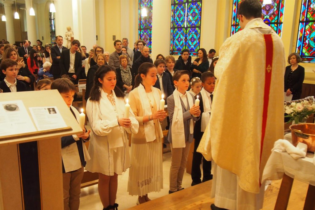 Baptême des élèves Notre-Dame de Sainte-Croix