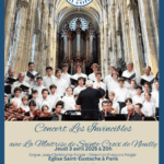 Lire la suite à propos de l’article Concert Maîtrise de Sainte-Croix au profit de la maladie de Charcot